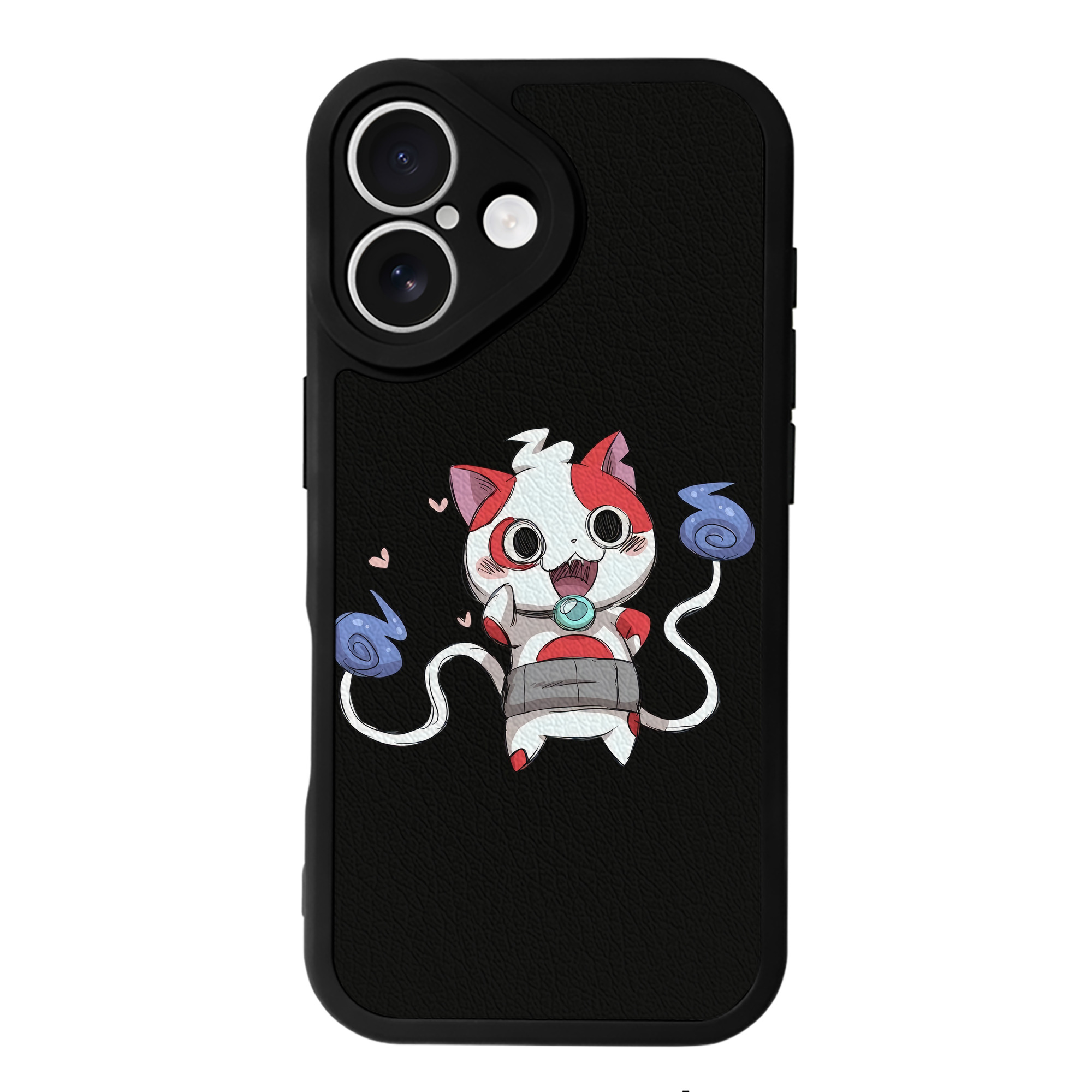 （画像用） 妖怪ウォッチ Yo-kai Watch 【iPhone 16シリーズ対応】シリコンスマホケース（レザー調） 材質：シリコン